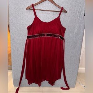Enfocus Studio Rich Burgundy Dress